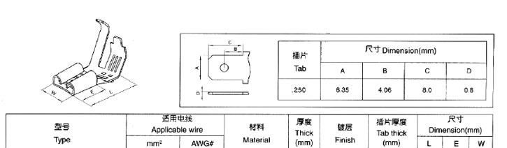 供应250端子连接器系列(6)