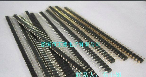 国产正凌1*40P圆孔IC座间距2.54