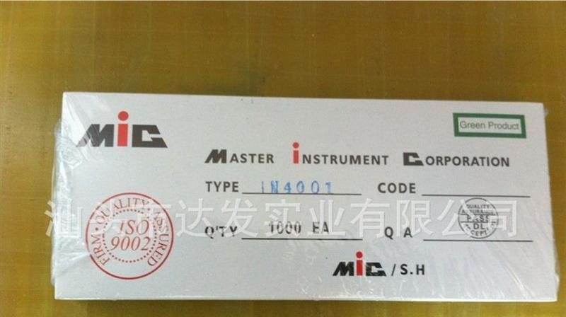 1N4001 MIC DO-41 52X0.55   二极管  价格可以商议