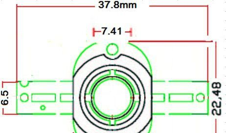 供应15W（圆形） 绿光发光二极管大功率LED