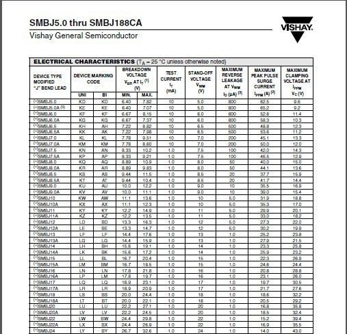 供应TVS全系列贴片瞬变二极管SMBJ6.5/SMBJ6.5A/SMBJ6.5CA