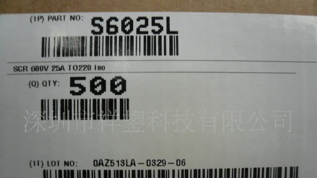 代理 原装S6025L可控硅 现货