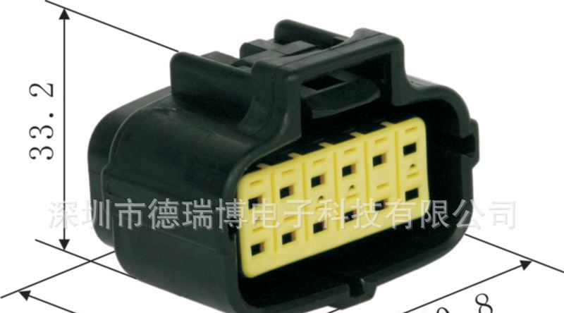 连接器接插件汽车护套DJ71280-1.8-21-0/安普件174661-2