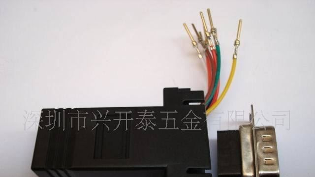 供应兴开泰RJ45转DB9,DB9转RJ45电脑转接头