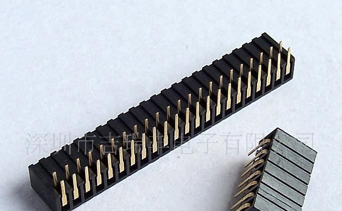 2.0 双排 单面侧插 90度 排母