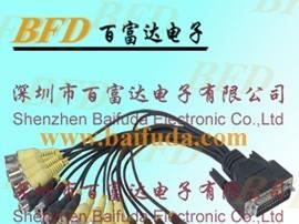 供应视频采集卡信号线 VGA视频线 BNC插头线 DB25针线