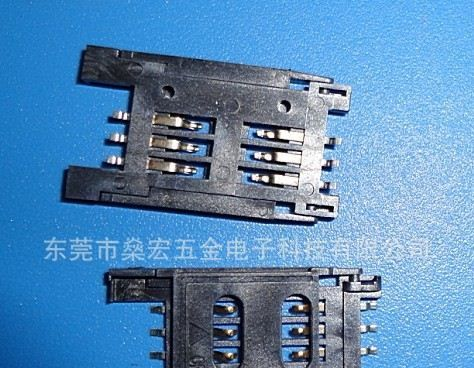 手机连接器，EM310模块，50PEM310,SIM卡座，6芯SIM卡