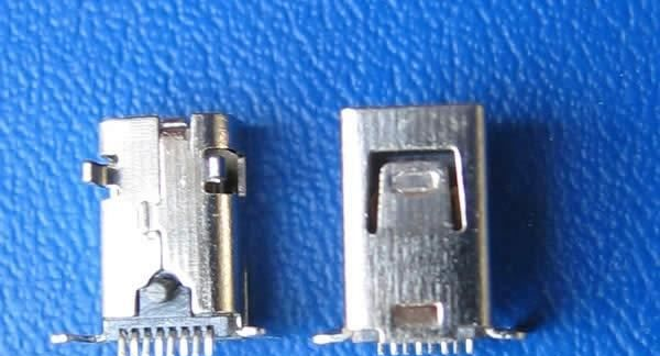 MINI  USB - 8P方形，2*4P，手机连接器，USB连接器0518