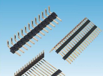 2.00mm 排针 单排 90度 单塑/多塑