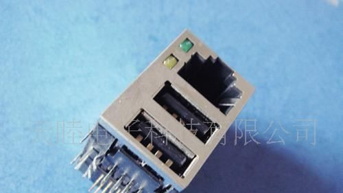 供应USB插座(图)RJ45+USB*2