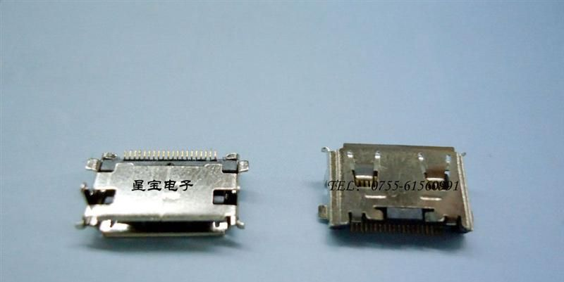 厂家直销供应USB连接器手机插座三星M300 20P母座(图)