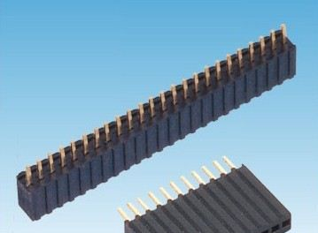 1.27mm 排母 单排 180度 Y端