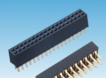 1.27mm 排母 双排 180度