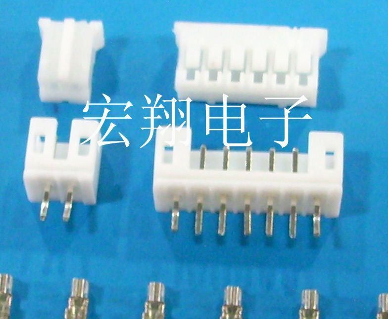 PH2.0直针座180°打K、打点、打弯，条形连接器，接插件