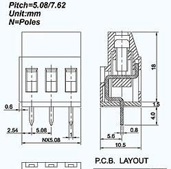 供应绿色接线端子 接线端子 PCB连接器 插头