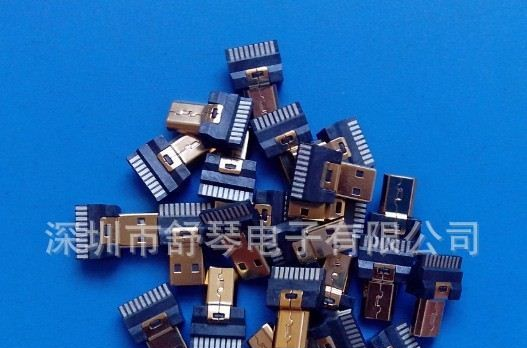 MICRO HDMI铜壳镀金不带线夹 插头/连接器