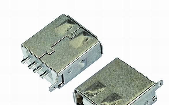 深圳优联康厂商直销白色环保无卤USB A/F带护套焊线式插头连接器