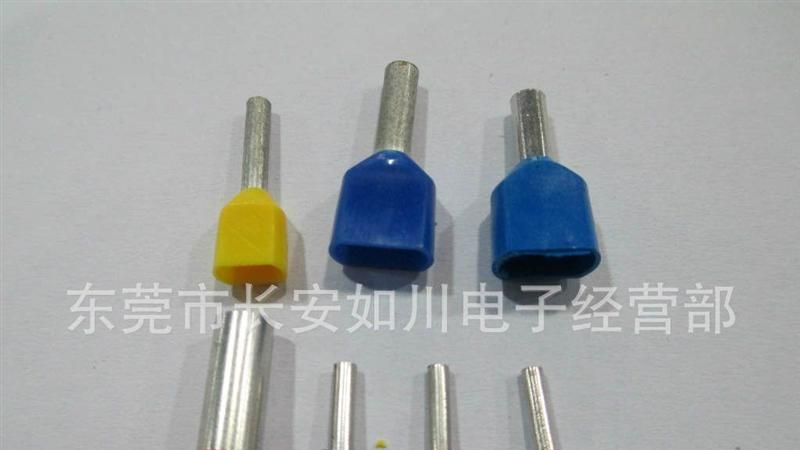 厂家批发双线管形预绝缘接头TE0508 TE管形 E形管 针形端子