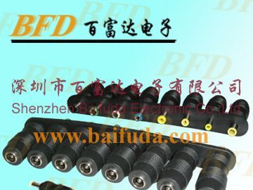 供应DC插座、DC插头、DC电源线、DC插座1拖8、8种规格DC插头