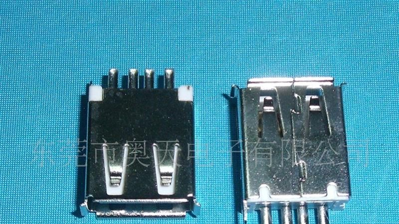 长体焊线母座，USB连接器，数据线插座