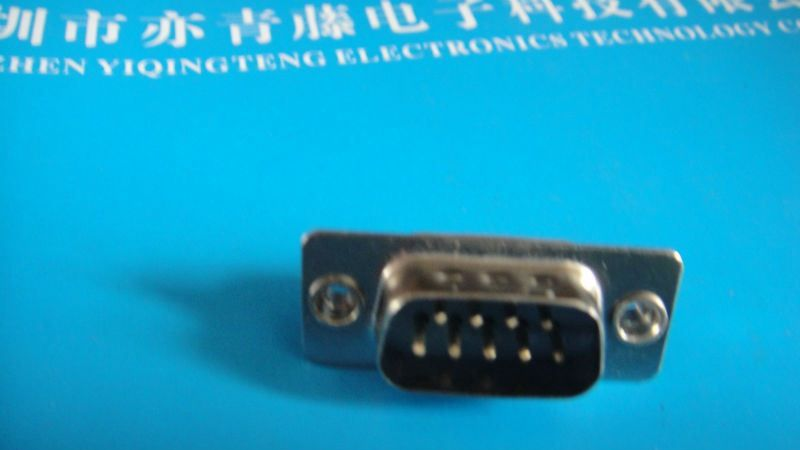 厂销DB9P公母简易传统VGA连接器黑胶