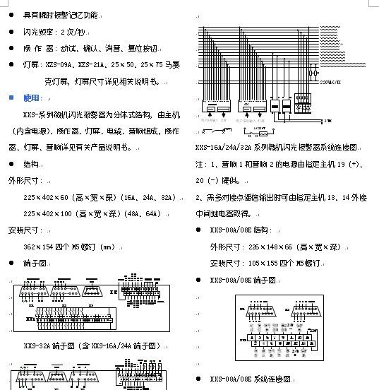 供应XXS-08A/08E/16A/24A/32A/48A/64A微机闪光报警器