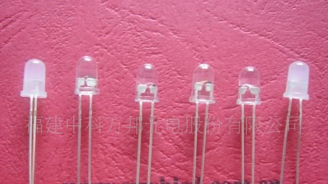 5MM圆头白灯长脚 12000-14000 白灯led 发光二极管