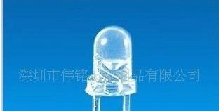 F3短脚有边蓝灯二极管、3MM圆头超高亮白发蓝灯、LEDF3蓝灯
