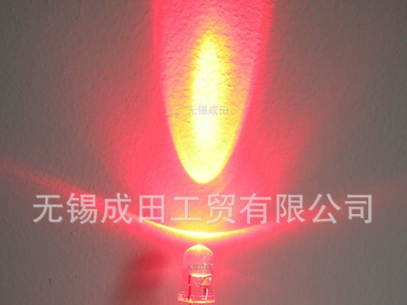 高品质交通信号灯专用5mm白发红光LED，F5红灯发光二极管 现货