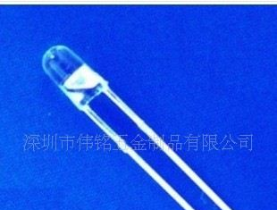 供应F3长脚无边发光二极管\3MM圆头长脚白灯\LED灯F3长脚白光灯
