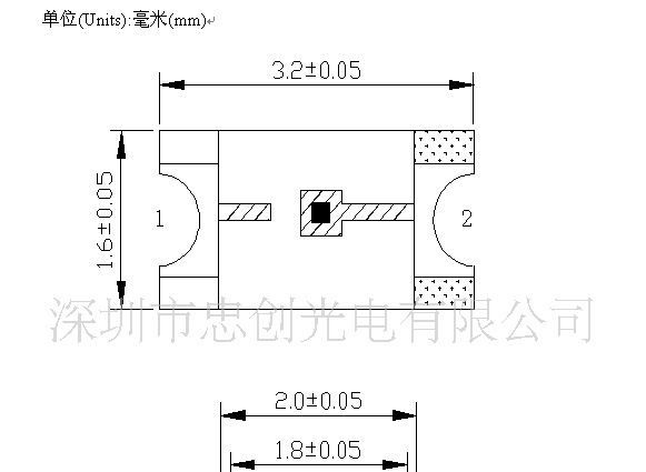 SMD-LED1206红 红色高亮发光管 1206红灯 1206红色