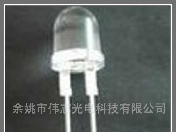 供应F8mm圆头LED灯 0.5W大功率 8mm高亮度白光暖光LED发光二极管