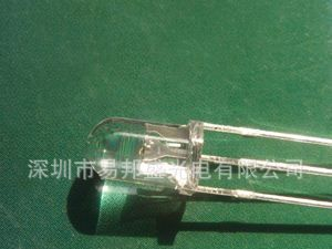 供应5MM圆头有边三只脚吹熄蜡烛闪LED（触发蜡烛闪）
