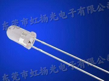 ￠5圆头长脚无色透明有沿慢闪黄光