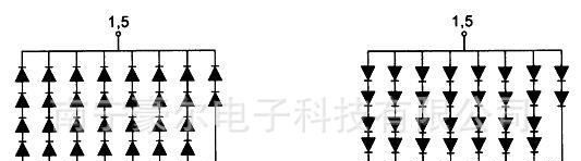 现货供应一位LED双色数码管/2.30英寸/红绿双基色/共阳/1-5共脚