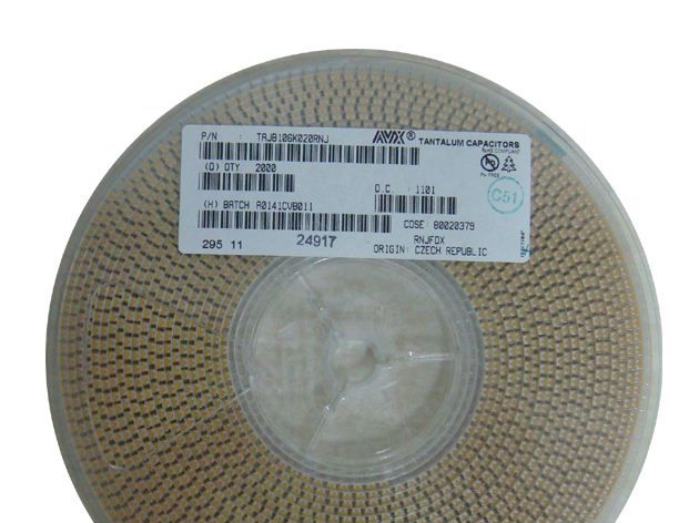 美国原装进口AVX贴片钽电容10UF/20V