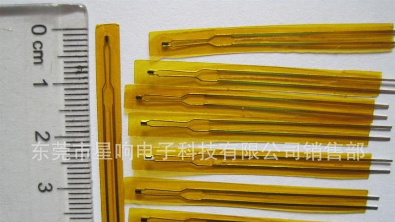 薄膜封装NTC热敏电阻/打印机用的热敏电阻/50KΩ黄色片状热敏电阻