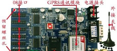GPRS无线显示屏控制卡，led屏gprs控制卡，gprs无线led控制卡