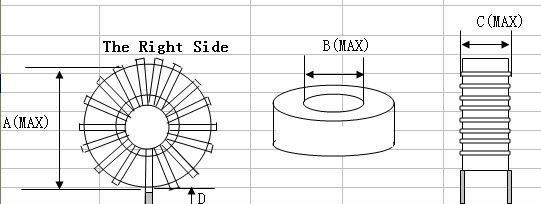 高质量高稳定性用于太阳能设备磁环电感