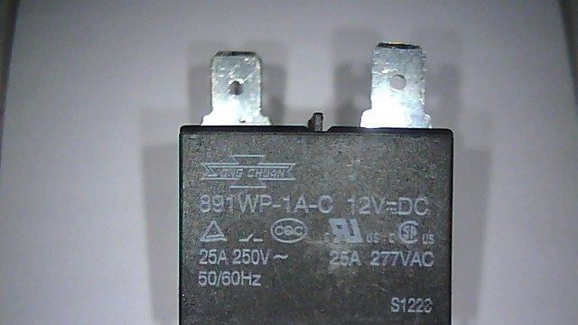 二手松川继电器891WP-1A-C-12VDC 12VDC热水器用25A~250VAC