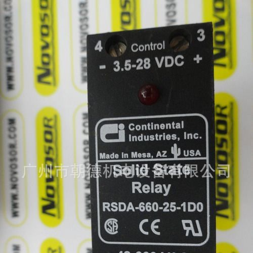 RSDA-660-25-1DO  CONTINENTAL INDUSTNES   美国继电器模块
