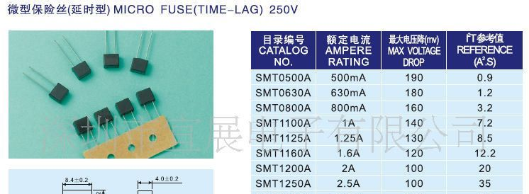 供应圆柱形SRT 方形SMT塑壳微型保险丝
