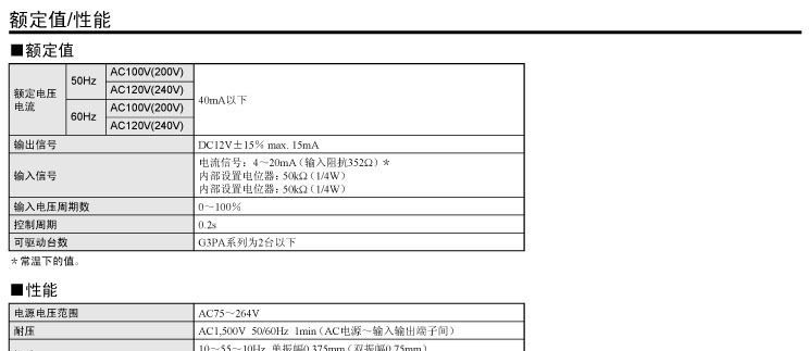 日本欧姆龙固态继电器循环控制单元