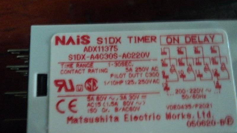 供应松下全新原装S1DX-A4C30S-AC220V时间继电器