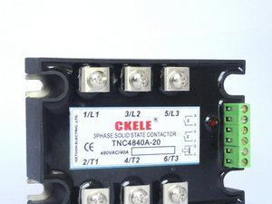 科通CKELE带辅助触头三相交流固态接触器 固态继电器TNC4880A-20