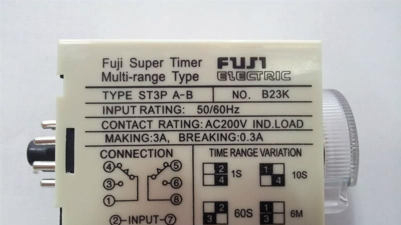 时间继电器ST3P A-B 1S 10S 60S 6M/24V 220V