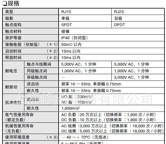 IDEC日本和泉功率继电器RJ1S-CL-A115 RJ1S-CL-A120 RJ1S-CL-A22
