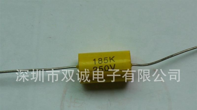 热销CL20金属化聚酯薄膜轴向电容器（穿心)