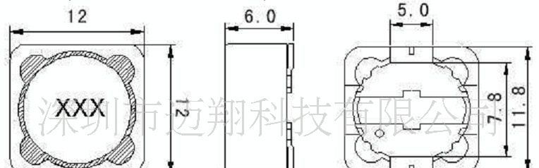 深圳大功率电感生产厂家 DRH125贴片电感贴片功率电感68u