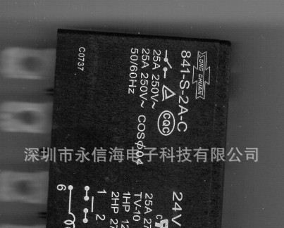 841-P-2A-C-H-12V 松川继电器 功率继电器